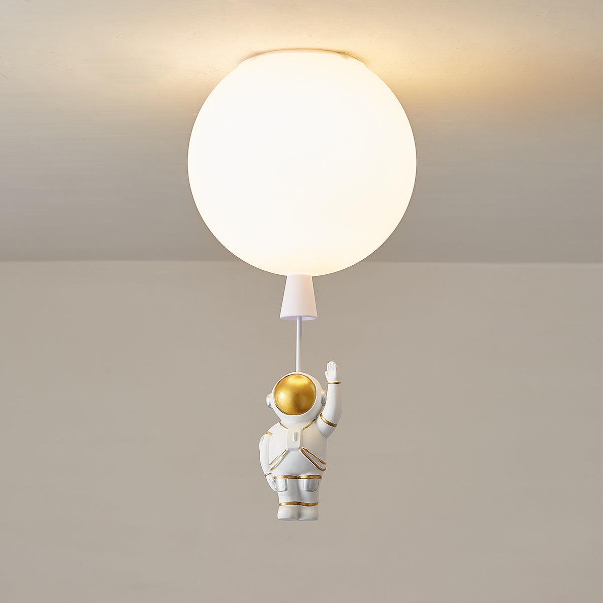 Nirerira Ceiling Light Acrylic Balloon Astronaut Playful Kids Room