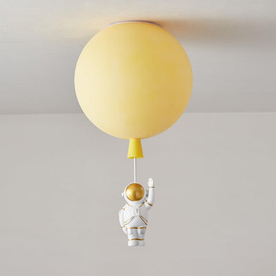 Nirerira Ceiling Light Acrylic Balloon Astronaut Playful Kids Room