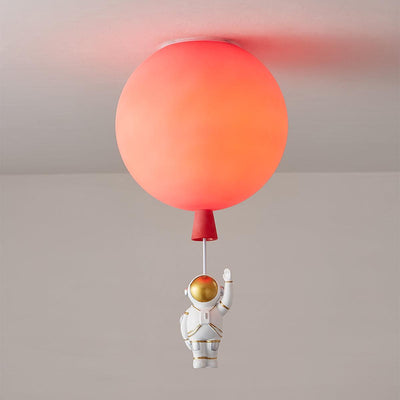 Nirerira Ceiling Light Acrylic Balloon Astronaut Playful Kids Room
