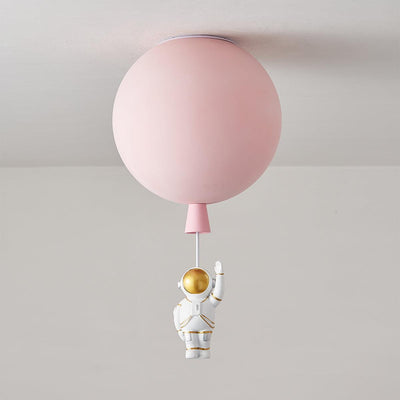 Nirerira Ceiling Light Acrylic Balloon Astronaut Playful Kids Room