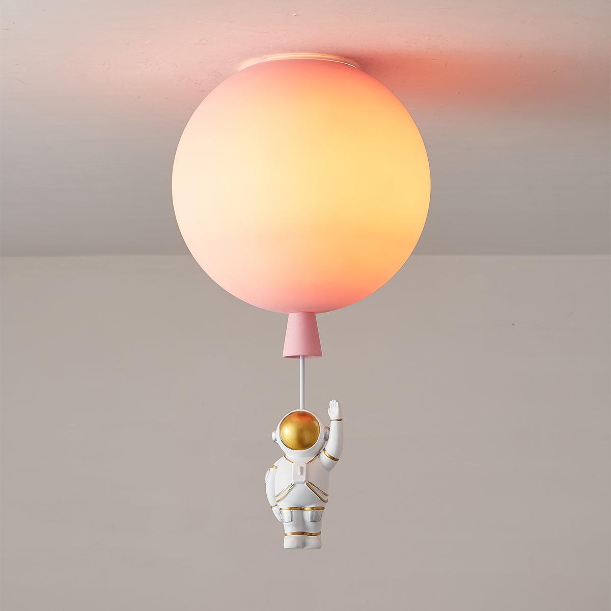 Nirerira Ceiling Light Acrylic Balloon Astronaut Playful Kids Room