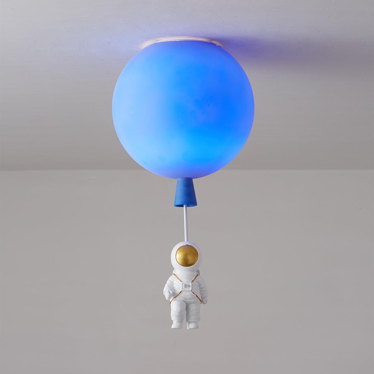 Nirerira Ceiling Light Acrylic Balloon Astronaut Playful Kids Room