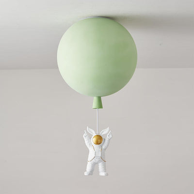 Nirerira Ceiling Light Acrylic Balloon Astronaut Playful Kids Room