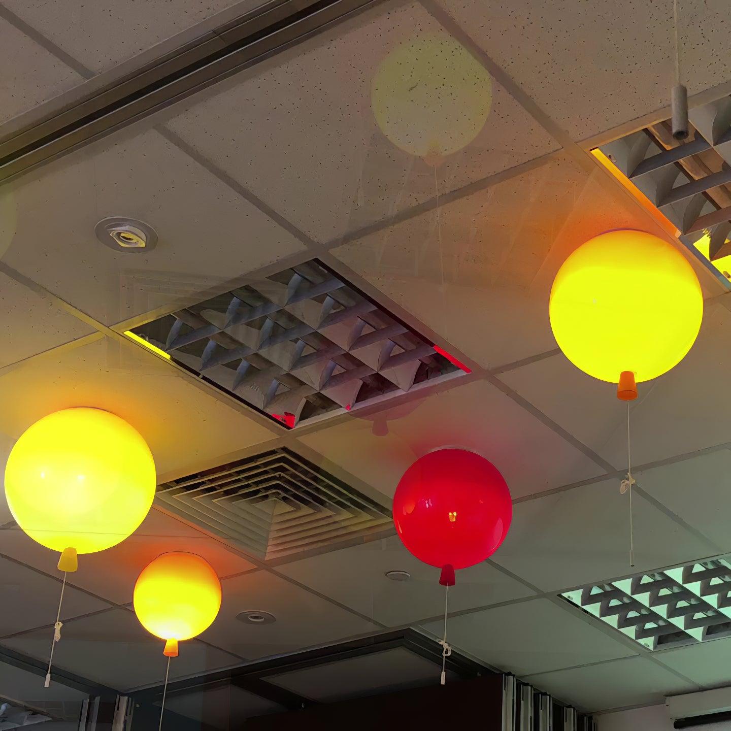 Nirerira Ceiling Light Acrylic Balloon Astronaut Playful Kids Room