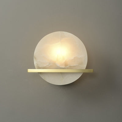 Avemis Sphere Alabaster Wall Light
