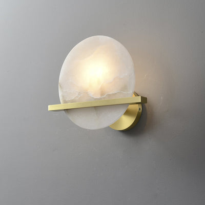 Avemis Sphere Alabaster Wall Light