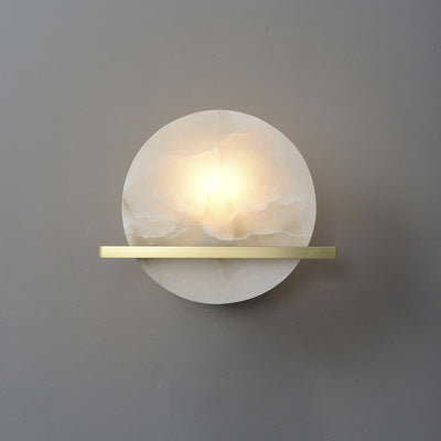 Avemis Sphere Alabaster Wall Light