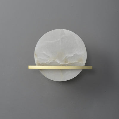 Avemis Sphere Alabaster Wall Light