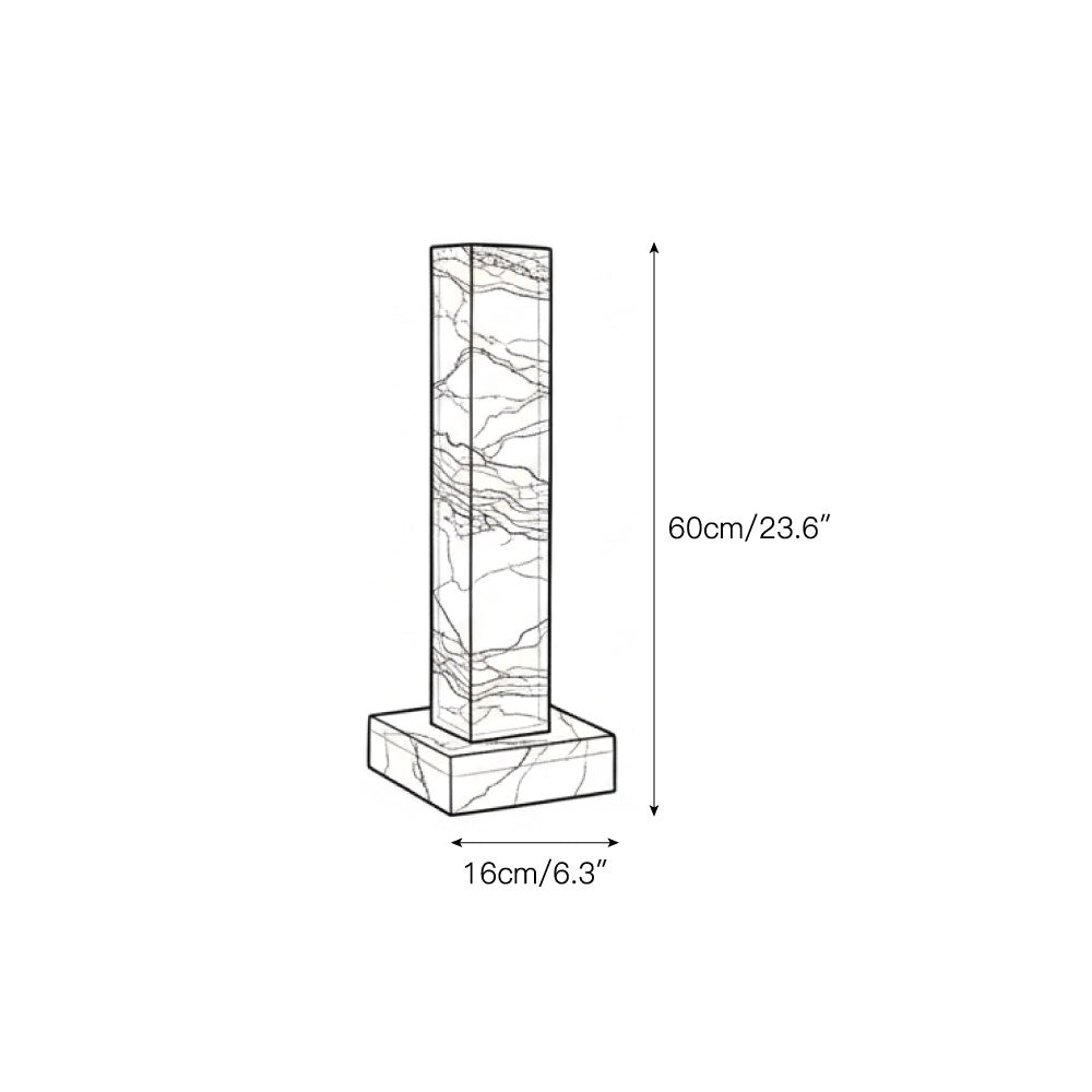Frozen Alabaster Floor Lamp