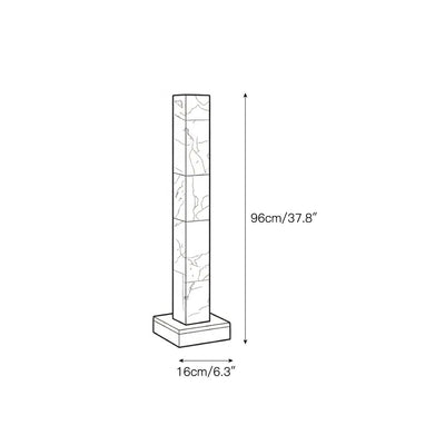 Frozen Alabaster Floor Lamp