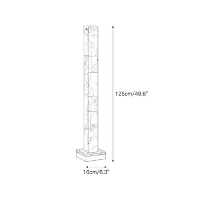 Frozen Alabaster Floor Lamp