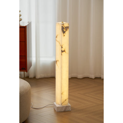 Frozen Alabaster Floor Lamp