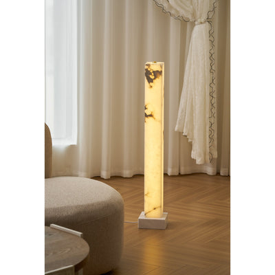 Frozen Alabaster Floor Lamp