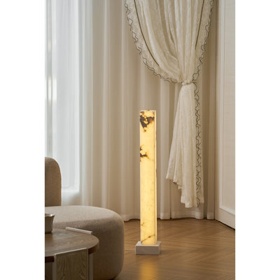 Frozen Alabaster Floor Lamp