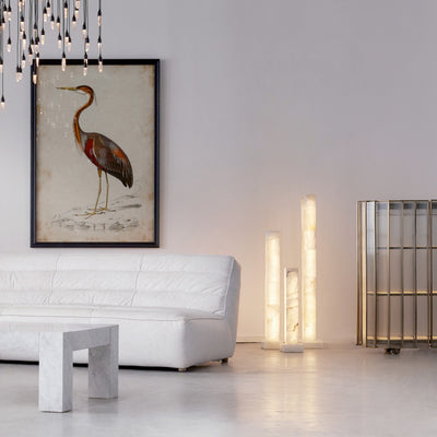 Frozen Alabaster Floor Lamp