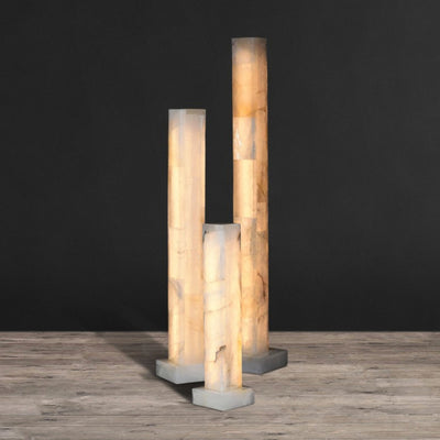 Frozen Alabaster Floor Lamp