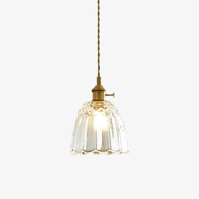 Nerithce Brass & Glass Luxurious Pendant Light
