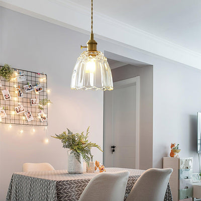 Nerithce Brass & Glass Luxurious Pendant Light