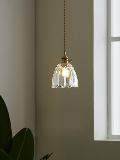 Nerithce Brass & Glass Luxurious Pendant Light