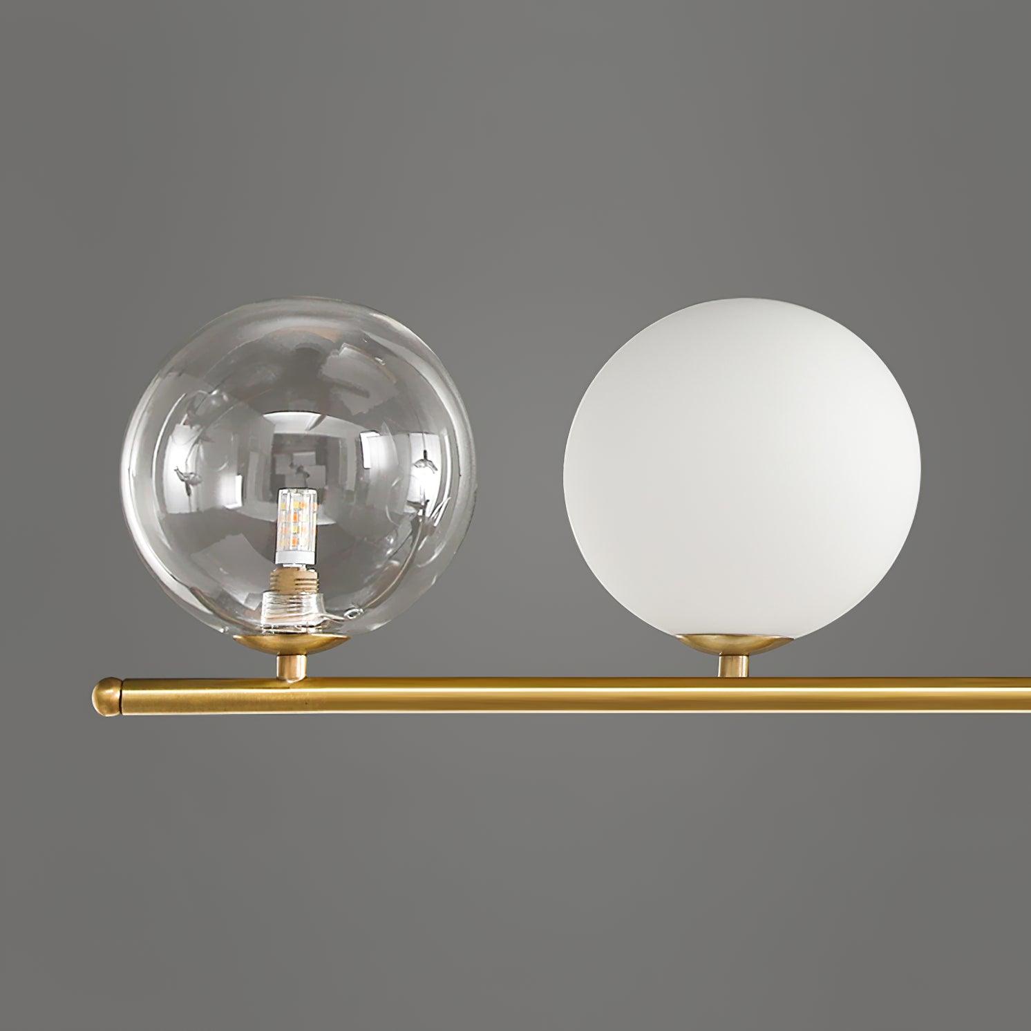 Kael Pendant Lamp Golden Glass Brass