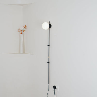 Curaeion Modern Minimalist Plug In Glass Wall Lamp