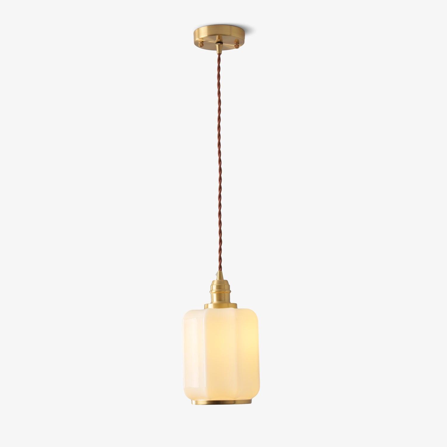 Lume Brass Vintage Pendant Light - Neutral Decor