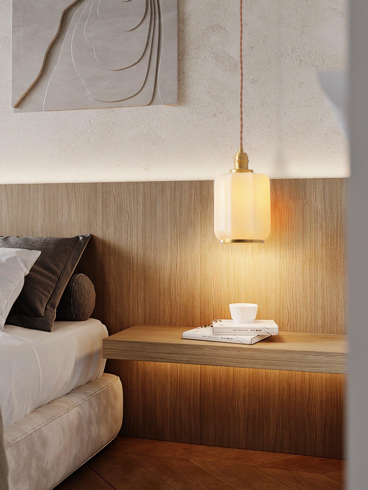 Lume Brass Vintage Pendant Light - Neutral Decor