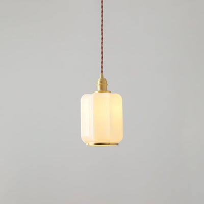Lume Brass Vintage Pendant Light - Neutral Decor