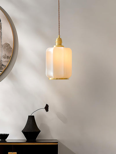 Lume Brass Vintage Pendant Light - Neutral Decor