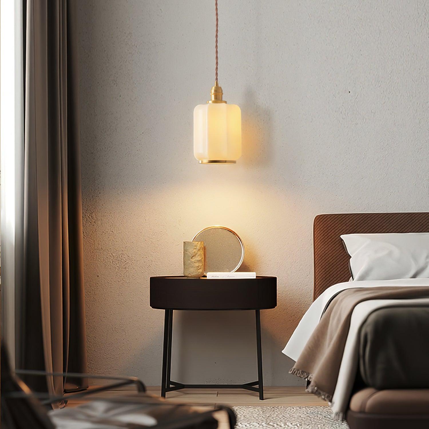 Lume Brass Vintage Pendant Light - Neutral Decor