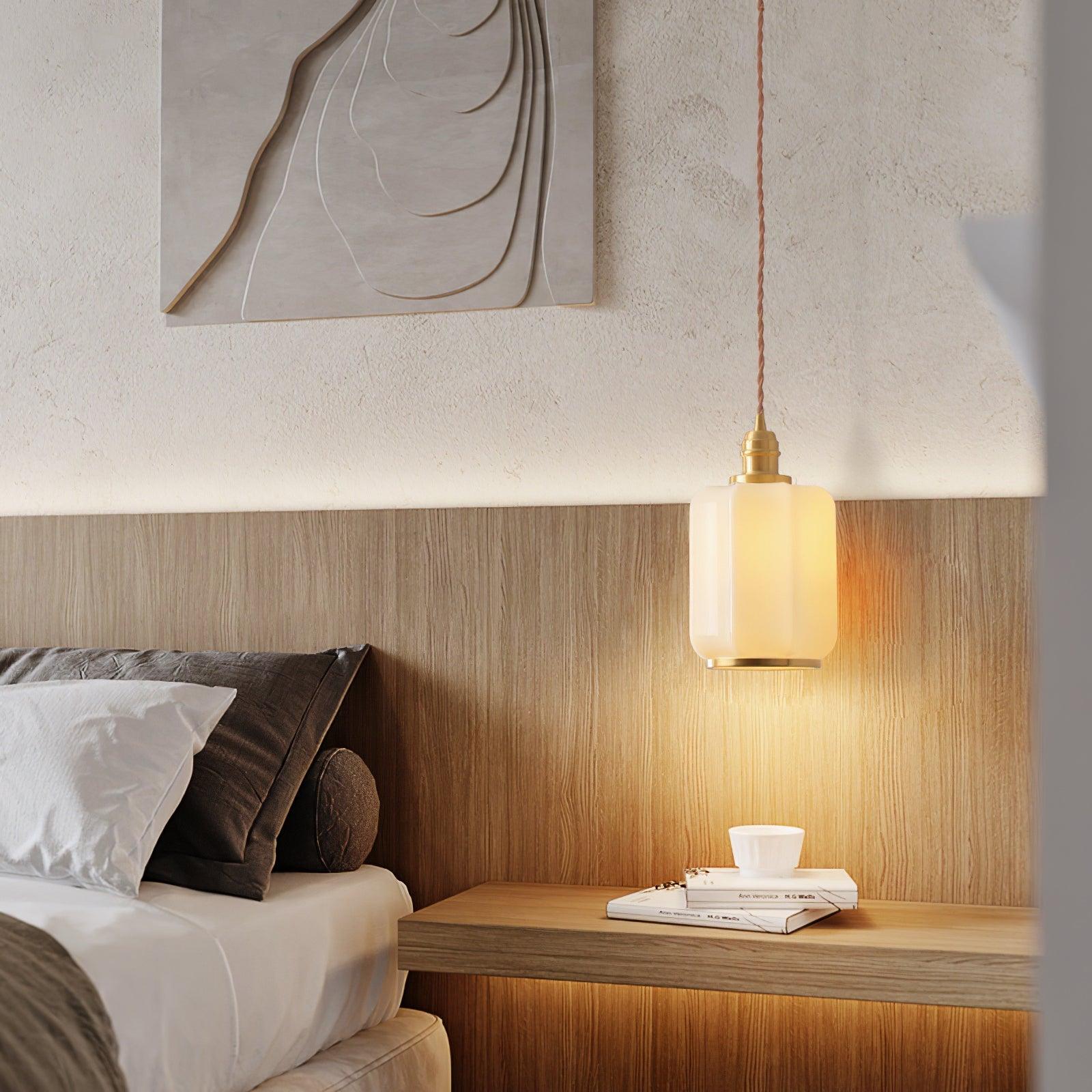 Lume Brass Vintage Pendant Light - Neutral Decor