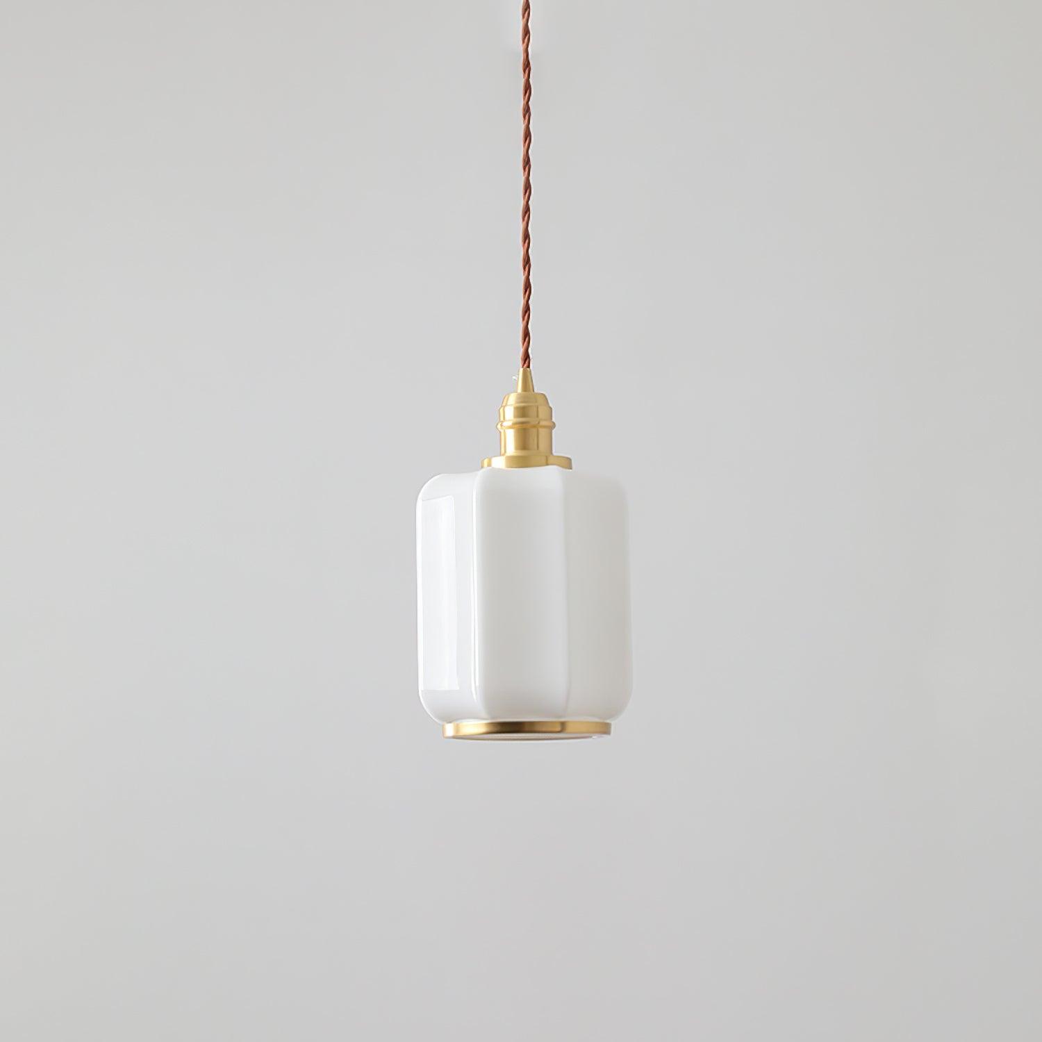 Lume Brass Vintage Pendant Light - Neutral Decor
