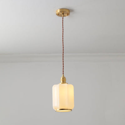 Lume Brass Vintage Pendant Light - Neutral Decor