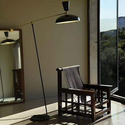 Celeste Minimalism Brass Floor Lamp