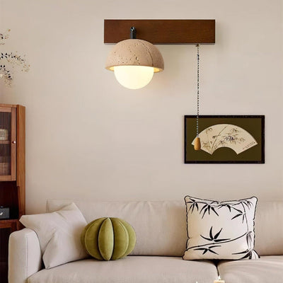 Gevon Travertine Wall Lamp - Neutral Decor