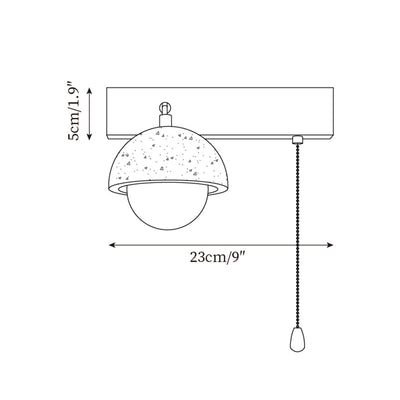 Gevon Travertine Wall Lamp - Neutral Decor