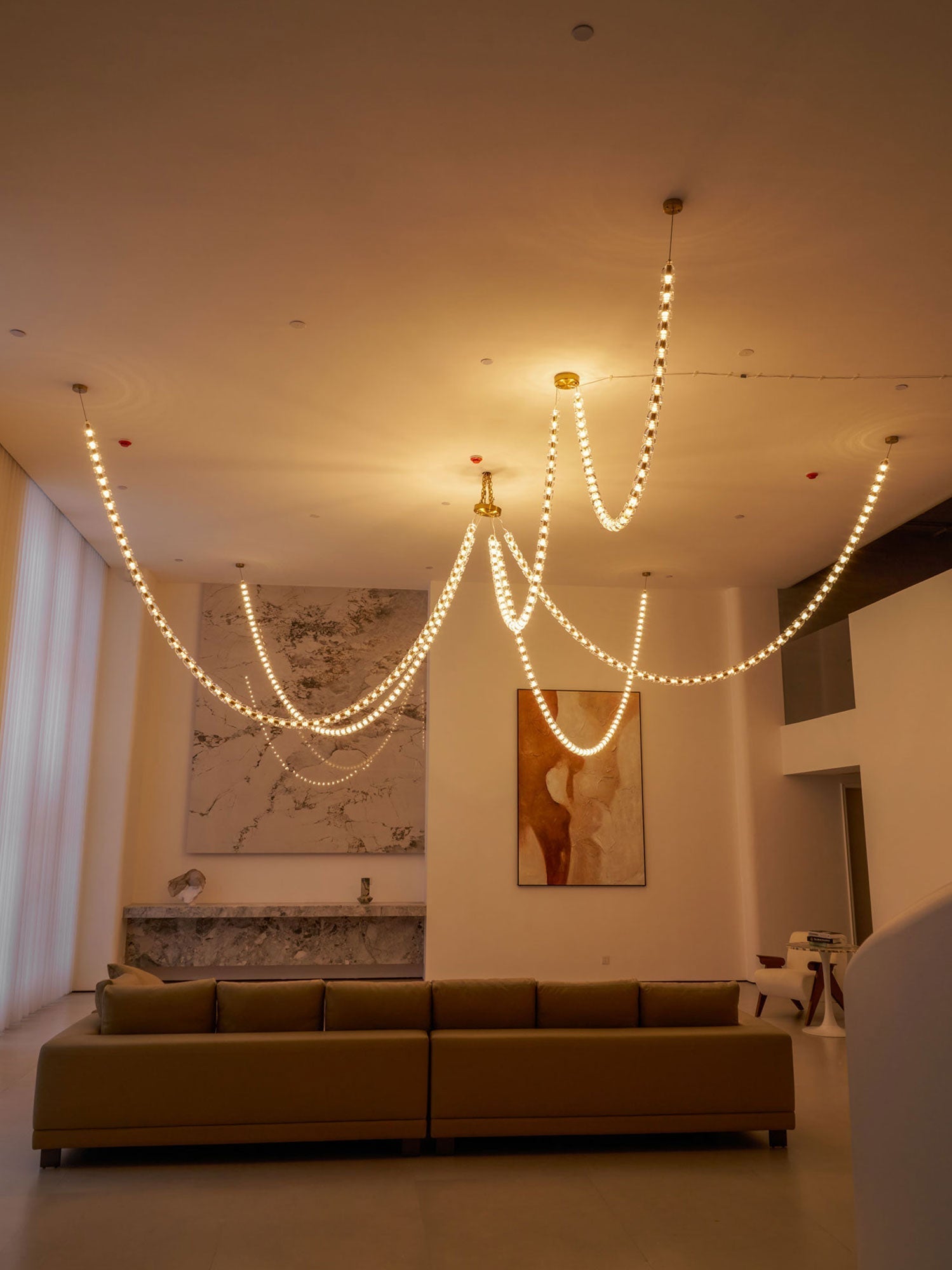 Nexus Gold  Crystal Chandelier