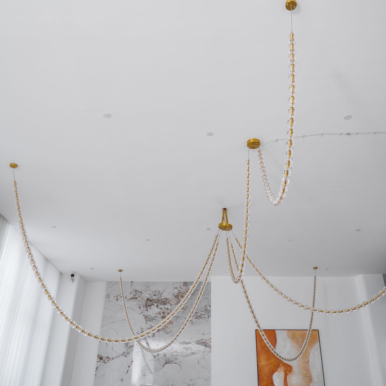 Nexus Gold  Crystal Chandelier