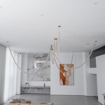 Nexus Gold  Crystal Chandelier