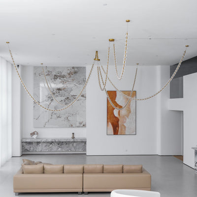 Nexus Gold  Crystal Chandelier