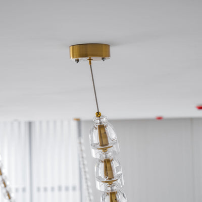 Nexus Gold  Crystal Chandelier