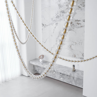 Nexus Gold  Crystal Chandelier