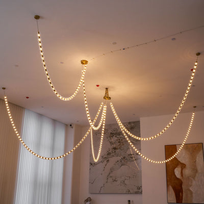 Nexus Gold  Crystal Chandelier