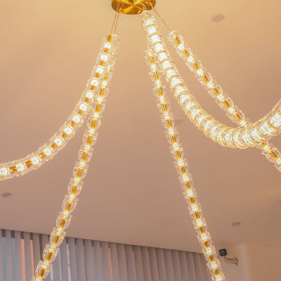 Nexus Gold  Crystal Chandelier