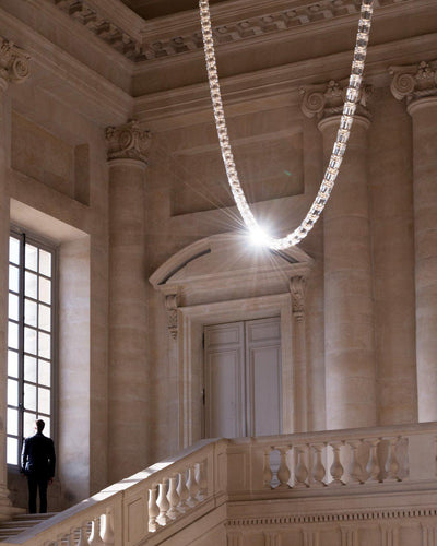 Nexus  Chrome   Crystal Chandelier