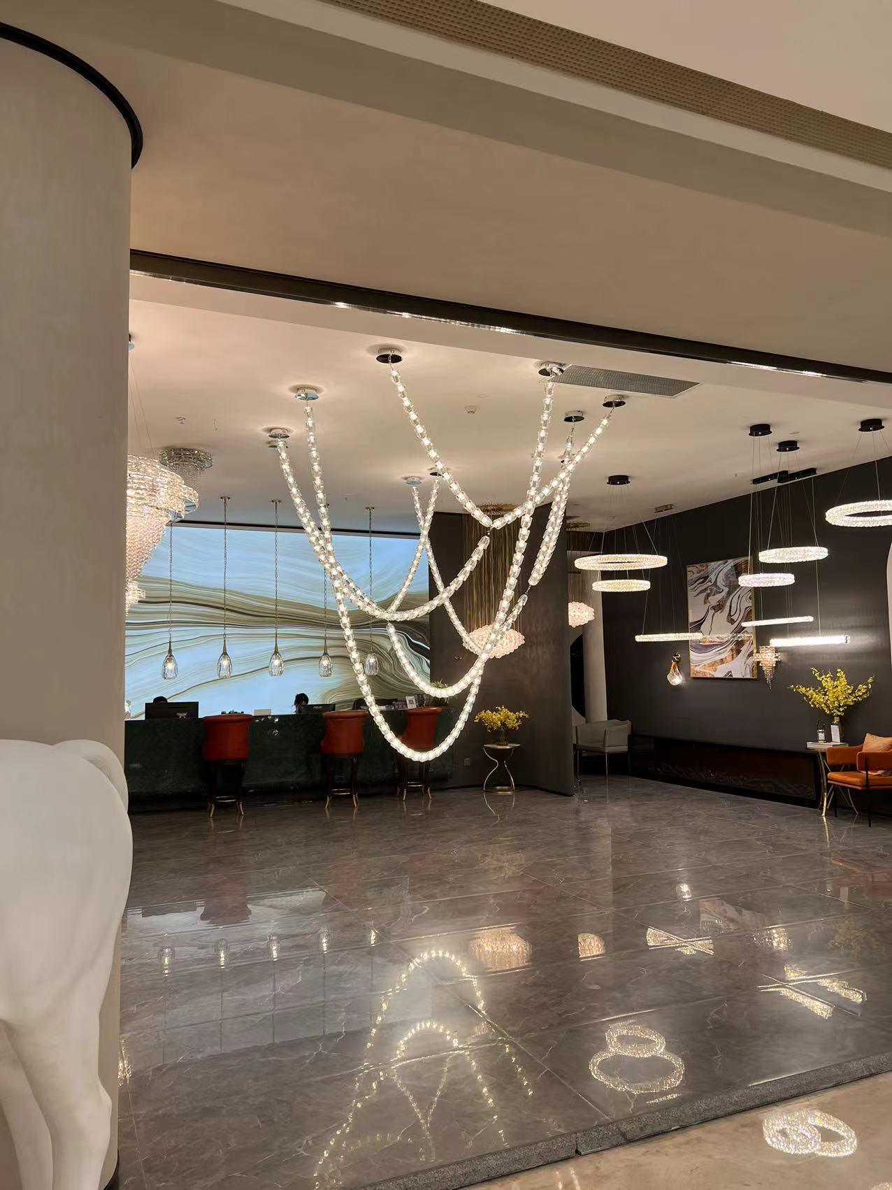 Nexus Gold  Crystal Chandelier