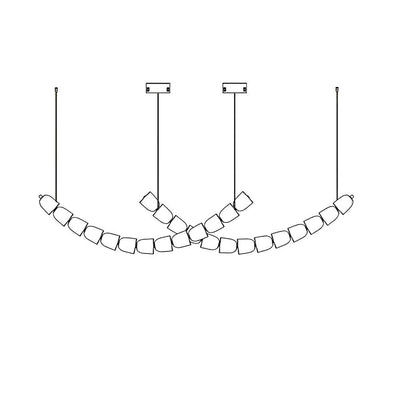 Nexus Gold  Crystal Chandelier