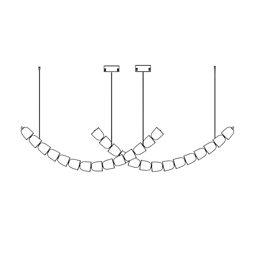Nexus  Chrome   Crystal Chandelier