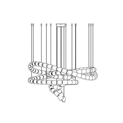 Nexus Gold  Crystal Chandelier