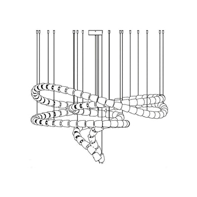 Nexus Gold  Crystal Chandelier